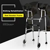 Elderly Walker With Wheel Walking Aid Walking Inconvenience Walker Hemiplegia Rehabilitation Folding Body Elbow Support Type 2