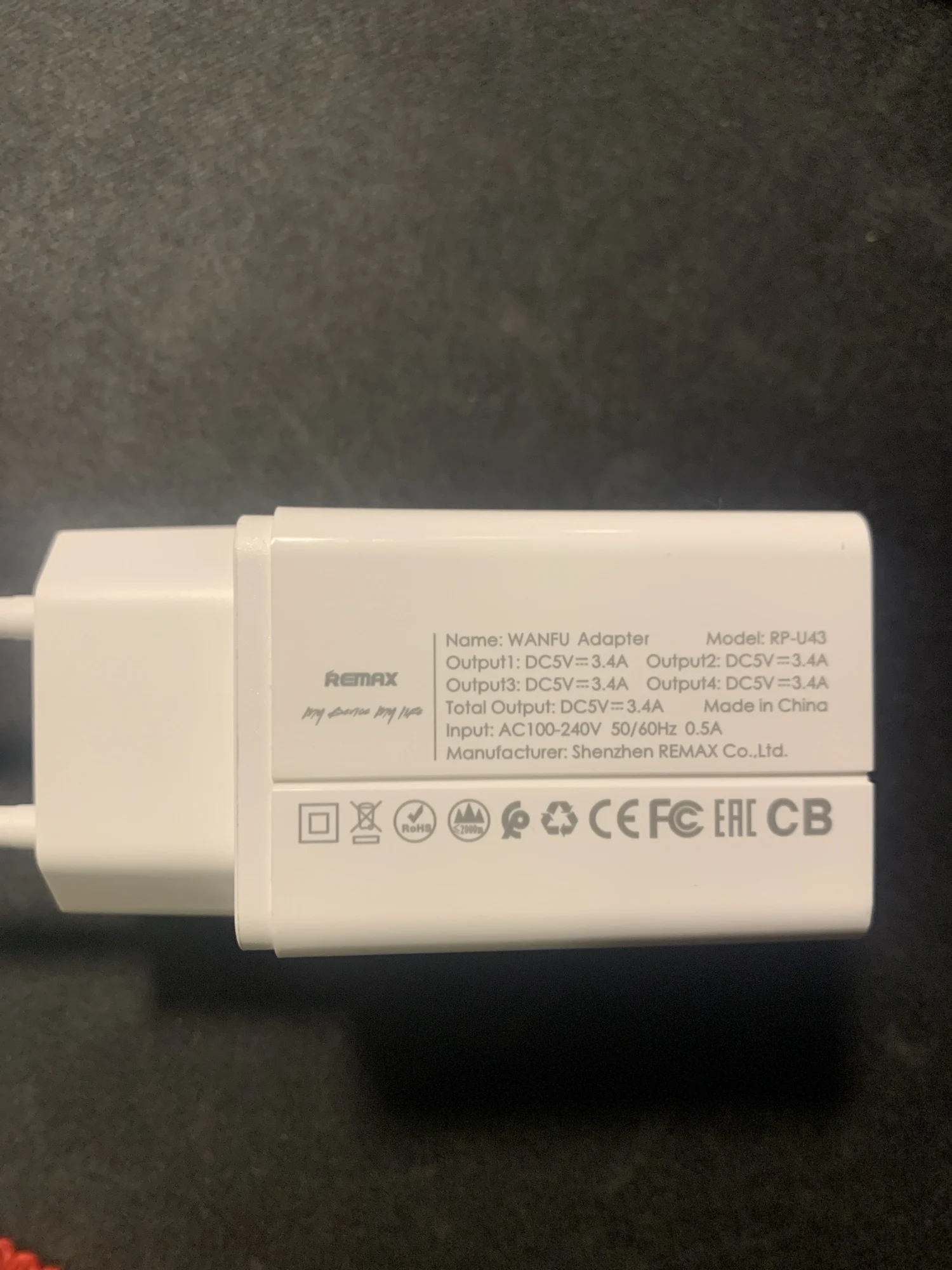 REMAX Wanfu Бърз Заряден Адаптер с 4 Порта, Поддържа PD3.0, QC, PPS, с USB Зарядно за Телефон, Лаптоп, Таблет и iPhone, Тип C Зарядно U43 photo review