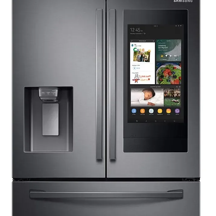 Original Smart 28 cu. ft. 4-Door French Door Refrigerator with 21.5 Touch Screen Family Hub in Stainless Steel 1 Original Smart 28 cu. ft. 4-Door French Door Refrigerator with 21.5 Touch Screen Family Hub in Stainless Steel 1