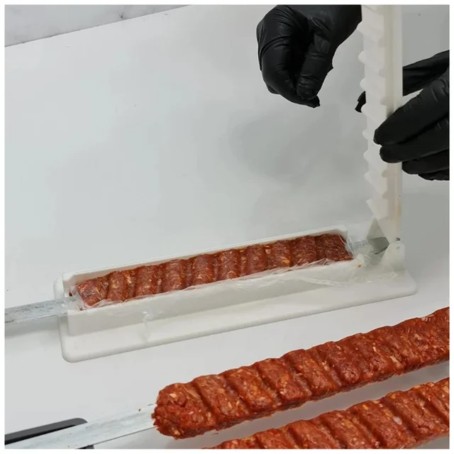 Shish Kebab Gép Barbecue Stringer Box Marhahús Zöldség Elrendezés Grill Konyha És Kiegészítők Kültéri Gát Török - Image 4