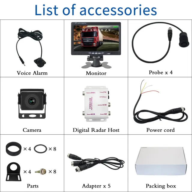 트럭 후방의 안전성과 편의성 향상을 위한 완벽한 주차 솔루션