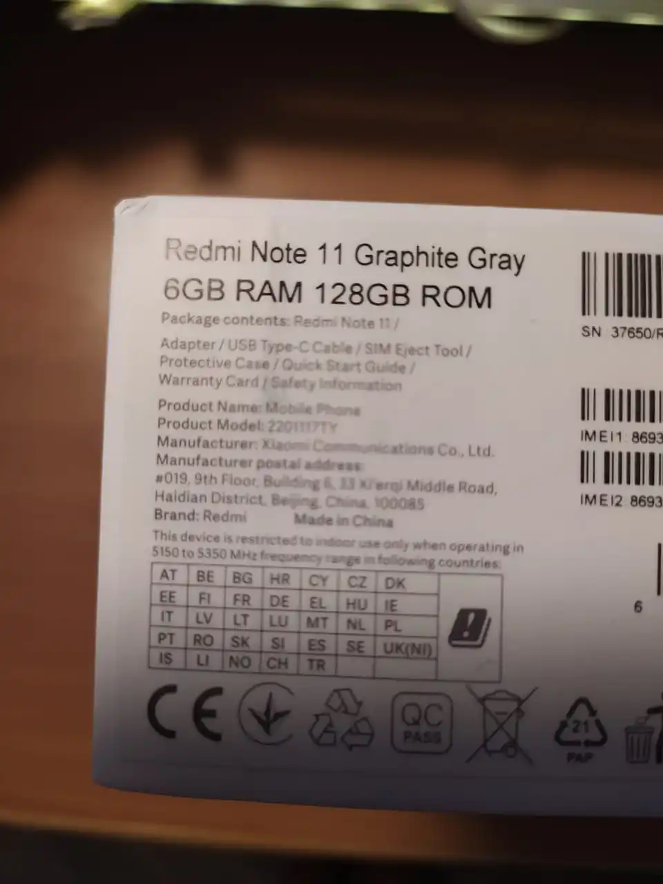 Original Global Version Xiaomi Redmi Note 11 64GB/128GB Snapdragon 680 CPU 6.43'' 90Hz AMOLED DotDisplay 5000mAh 33W 50MP