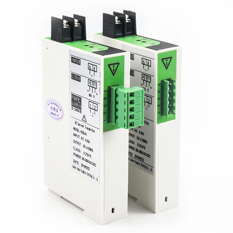 AC Current Transmitters 220VAC Power Supply 1000V AC Voltage Transducer Sensor 0