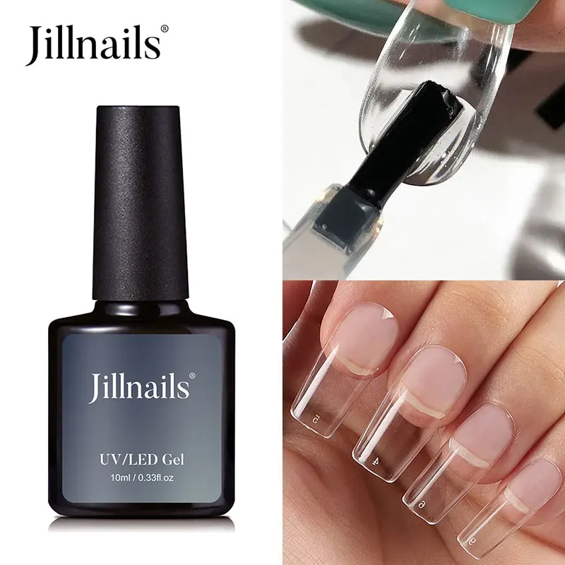 Jillnails Soak Off Base Gel Glue for Nail Tips Rhinestone 10ml nail glue nail gel gel polish base and top coat