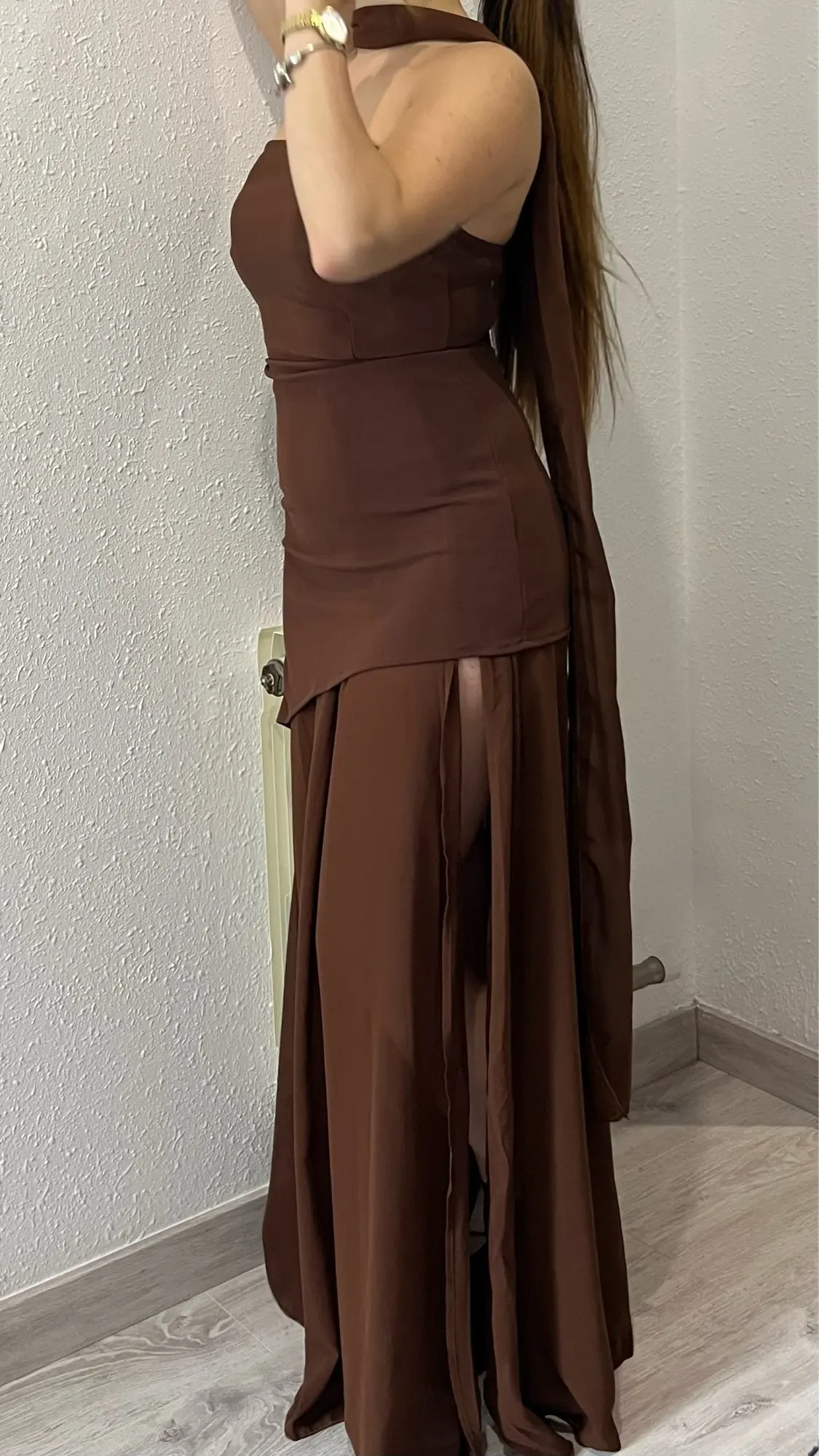 Stunning Ankle-Length Strapless Summer Dress with Patchwork photo review