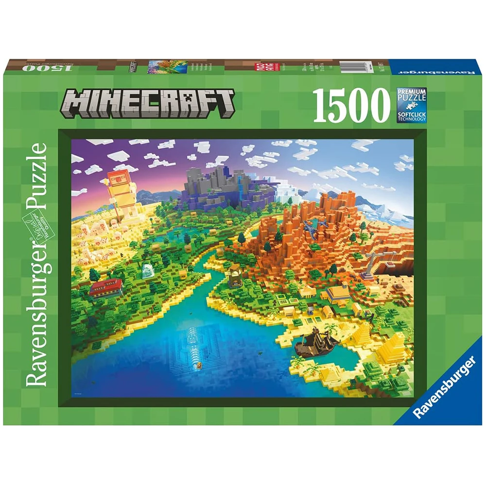 Ravensburger - Quebra-cabeça Minecraft 1000 peças para adultos e