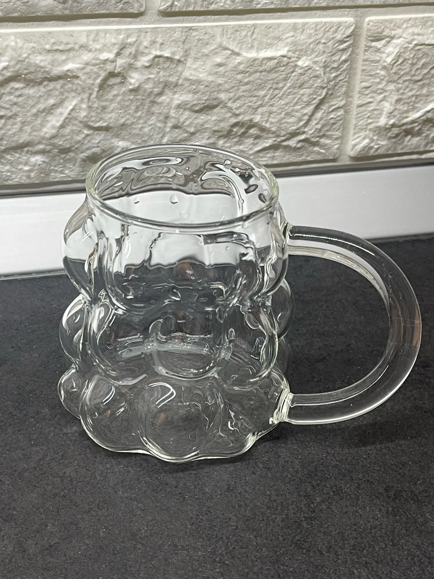 Grape Bubble Glass Coffee Mug, customer photo