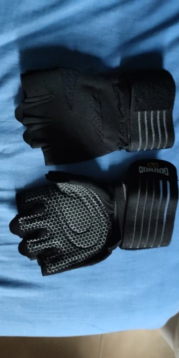 GOUNOD Weightlifting Gloves Wristband Support Breathable Anti-Slip Sports Gym Gloves photo review