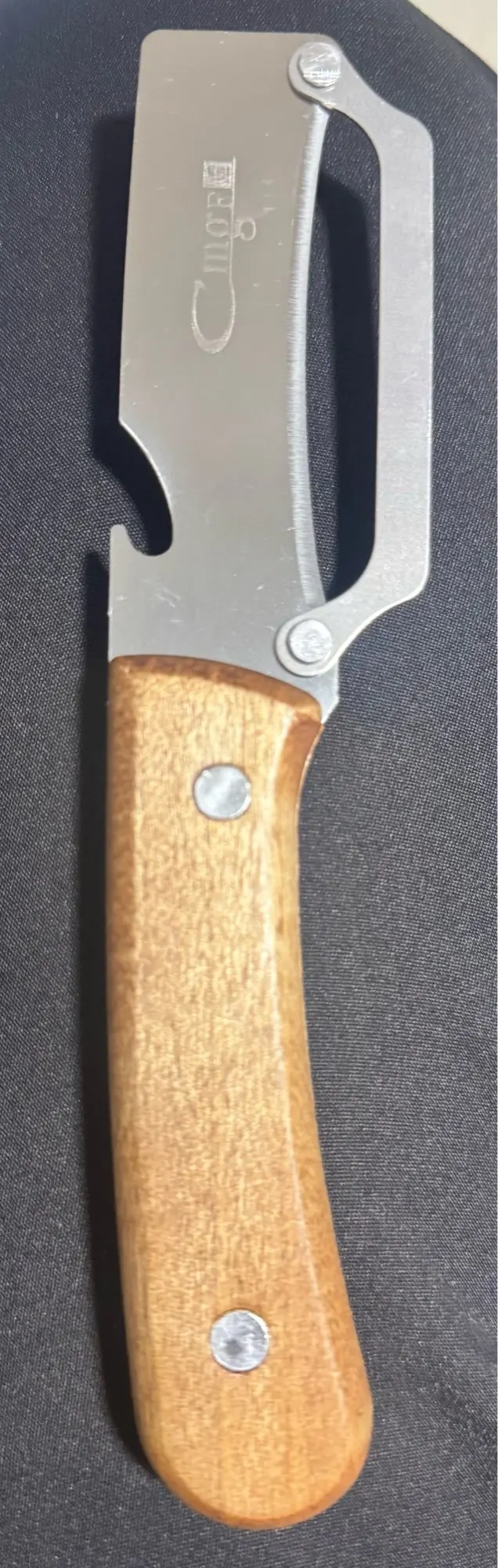 1Pcs Stainless Steel Peeler with Wooden Handle for Peeling and Slicing Fruits and Vegetables | Durable and Smooth Operation