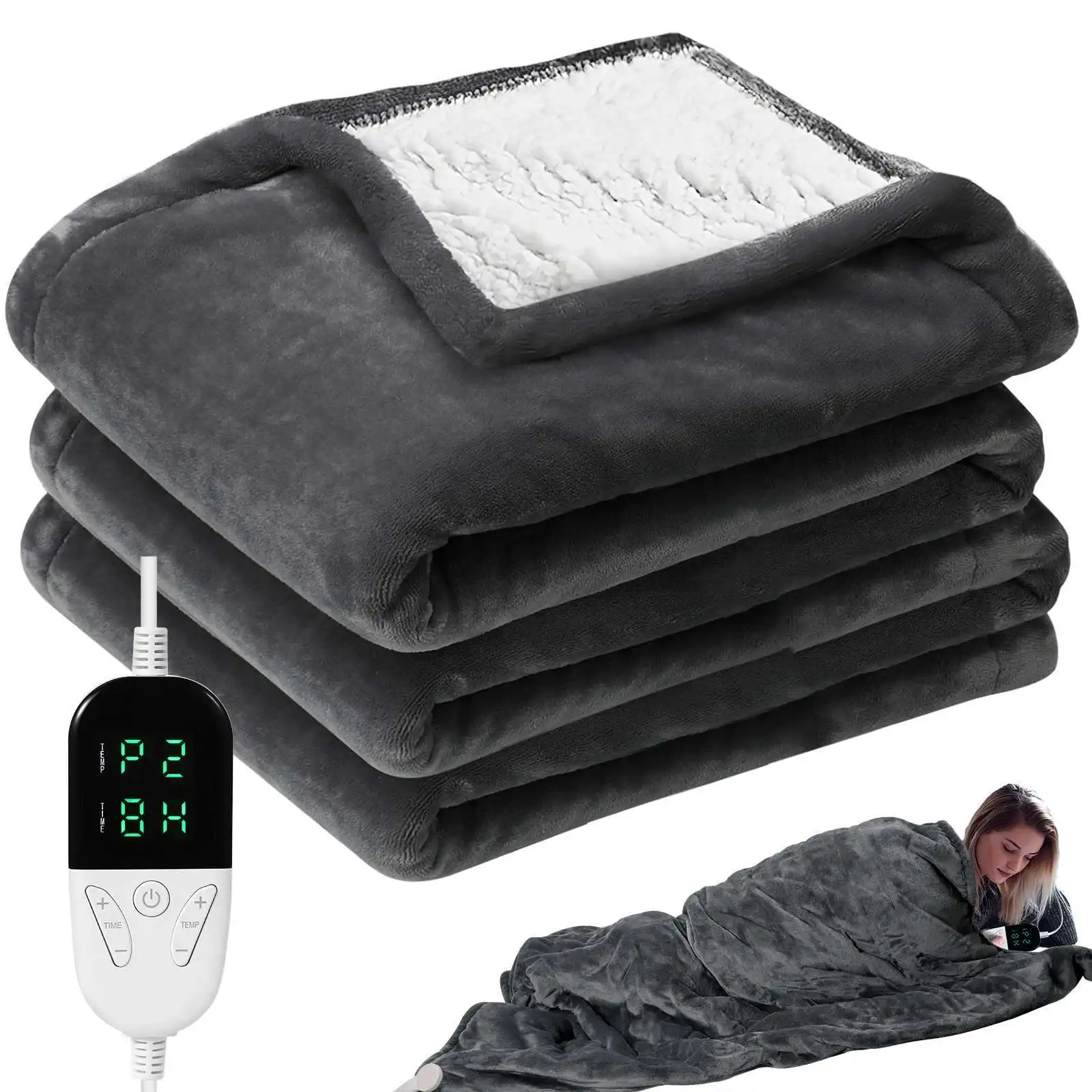 ElectricBlanketThickenedDoubleHeatingFlannelBlanketsTemperature