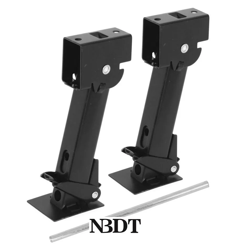 2PcsTrailerStabilizerLevelingJackFoldingTelescopingSupportLegs