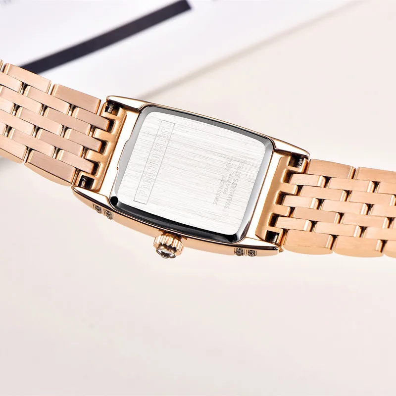 PAGANI DESIGN Brand Fashion Rectangle Watch Luxury Sapphire Stainless Steel Quartz Wristwatches Waterproof For Women Reloj Mujer