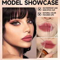 12 rouges à lèvres nude aux finitions brillantes et mates - Rouge à lèvres longue tenue, métallisé et nacré, avec des reflets scintillants et pailletés - Idéal pour un cadeau de Saint-Valentin. 5