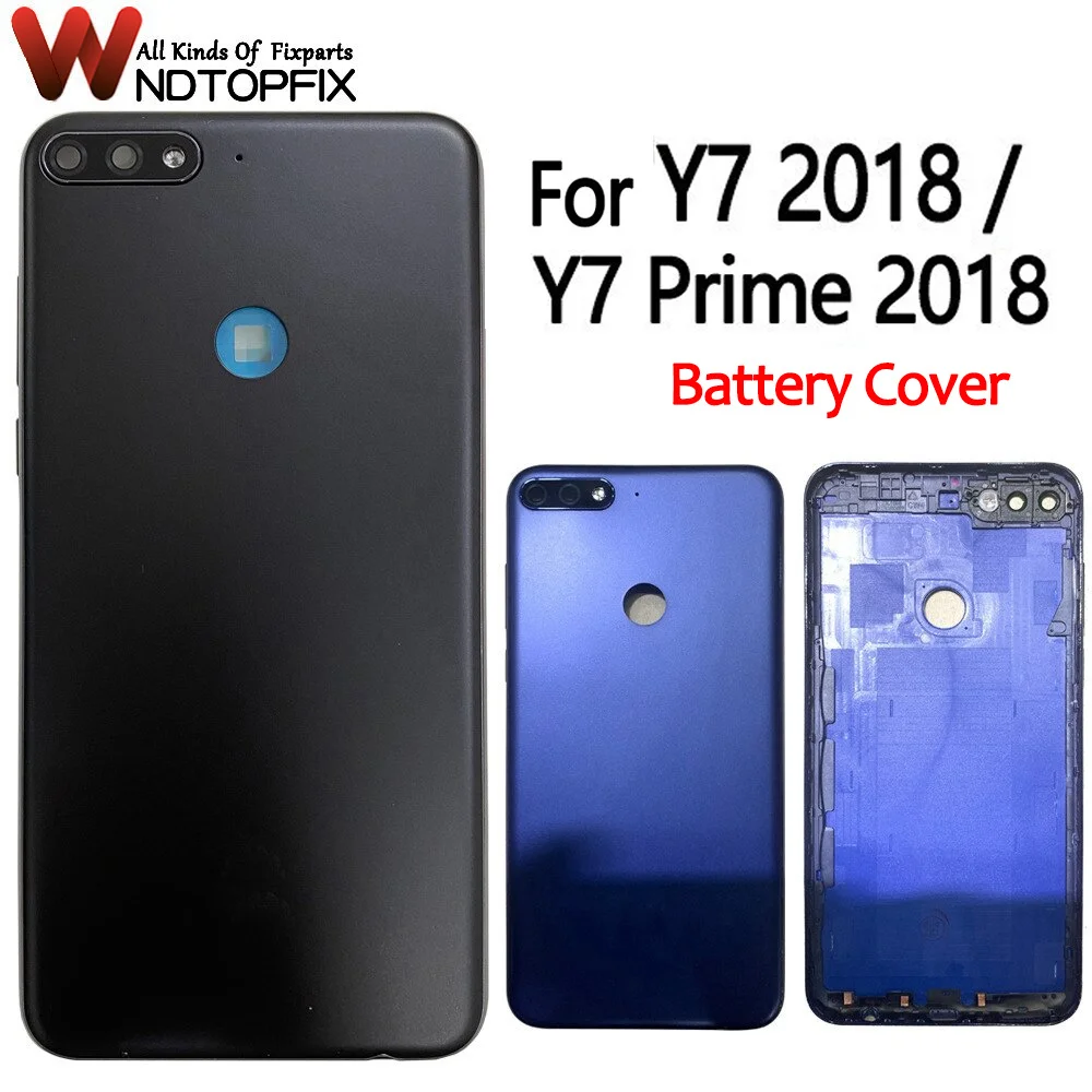 For Huawei Y7 2018 Back Battery Cover Housing Case Y7 Pro