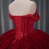 Short Sleeves Quinceanera Dress Lace Crystal Ball Gown Beading Corset Sweetheart Sweet 16 Dress Vestido De 15 Anos 6810 5