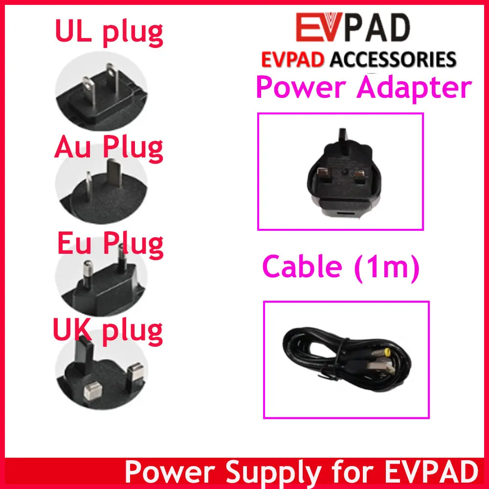 

Оригинальный адаптер питания EVPAD & EPLAY, адаптер переменного тока для EVPAD 3S 3 3Max 3 Plus 35S 5P 5MAX6p