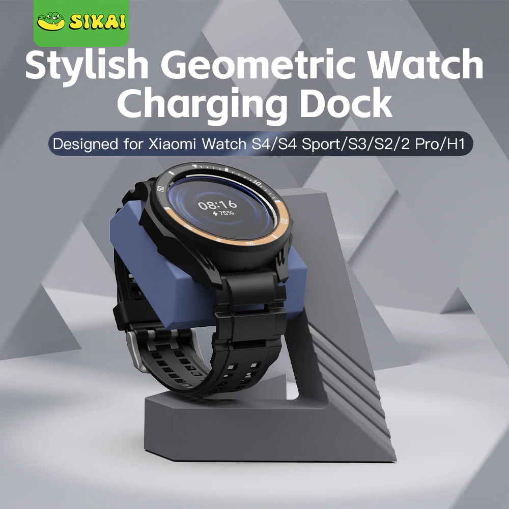 Geometric PC Smart Watch Stand and Charger Adapter
