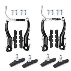 Premium Aluminum Alloy Bicycle V - Brake Caliper for Road, MTB, BMX, and Folding Bikes (2PC V Brake)