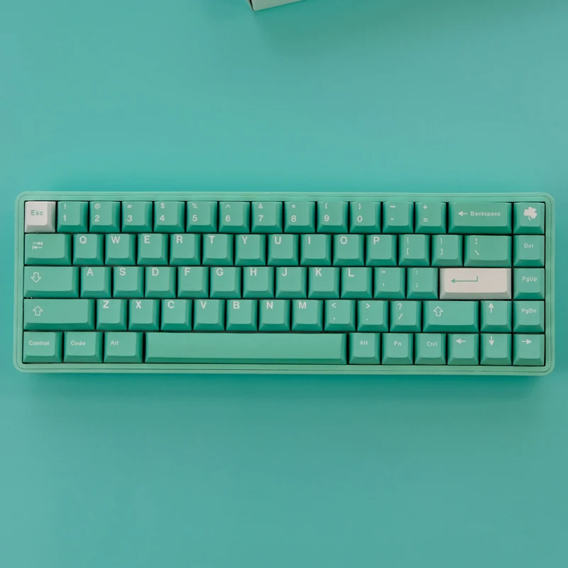 Chaves Gmk Coisas Mais Finas Keycaps Tiffany Cherry Perfil Pbt Tintura Sublimação Teclado Mecânico para mx Switch 129