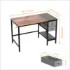 40" Office Desk with 2 Non-Woven Drawers - Versatile Computer Writing Table for Home, Bedroom, Office, or Student Use 3
