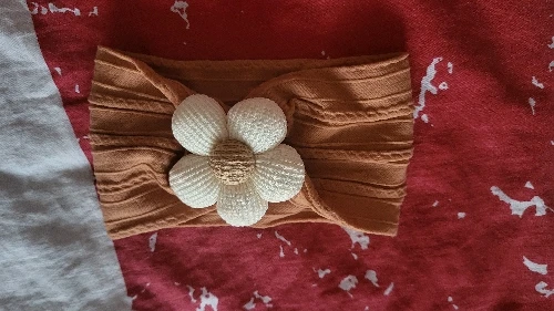 Cute Floral Nylon Baby Headband photo review