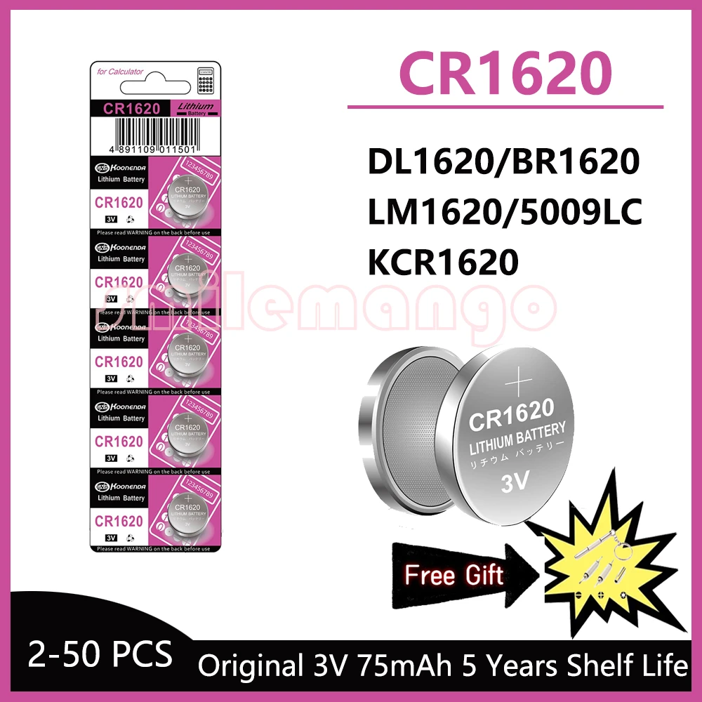 3V-CR1620-battery-CR-1620-button-battery-suitable-for-watches-car-audio ...