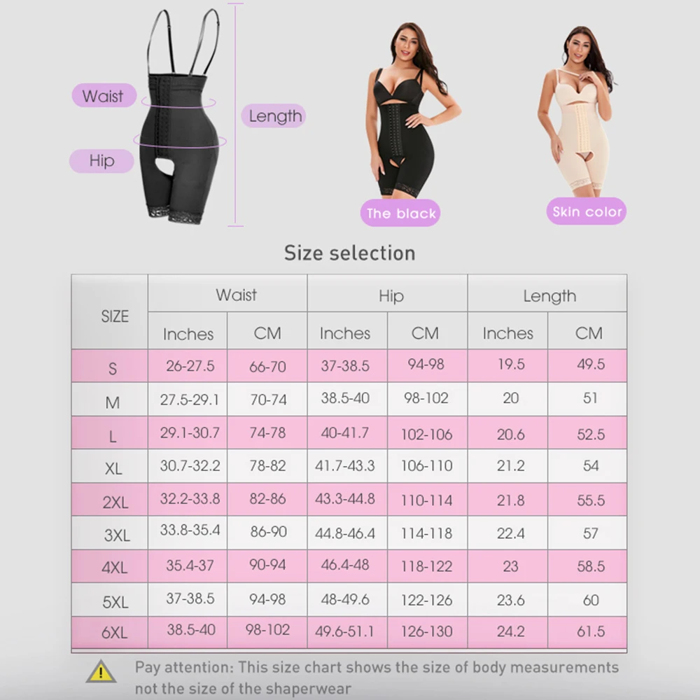Atbuty Body Shaper Seamless Women Bodysuit Colombian Fajas Waist Trainer Flat Belly Tummy Push Up Butt Lifter Slimming Underwear