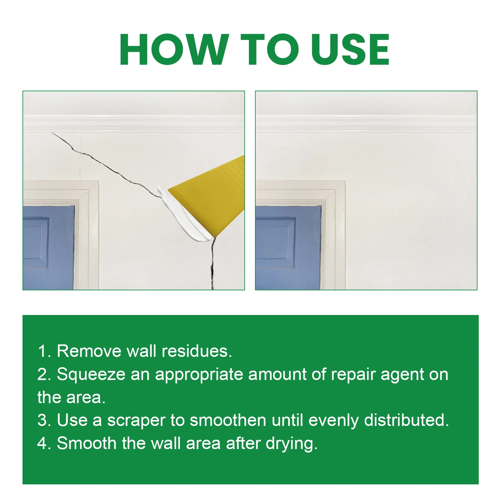 Waterproof Wall Mending Agent Crack Resistant Filler Paint