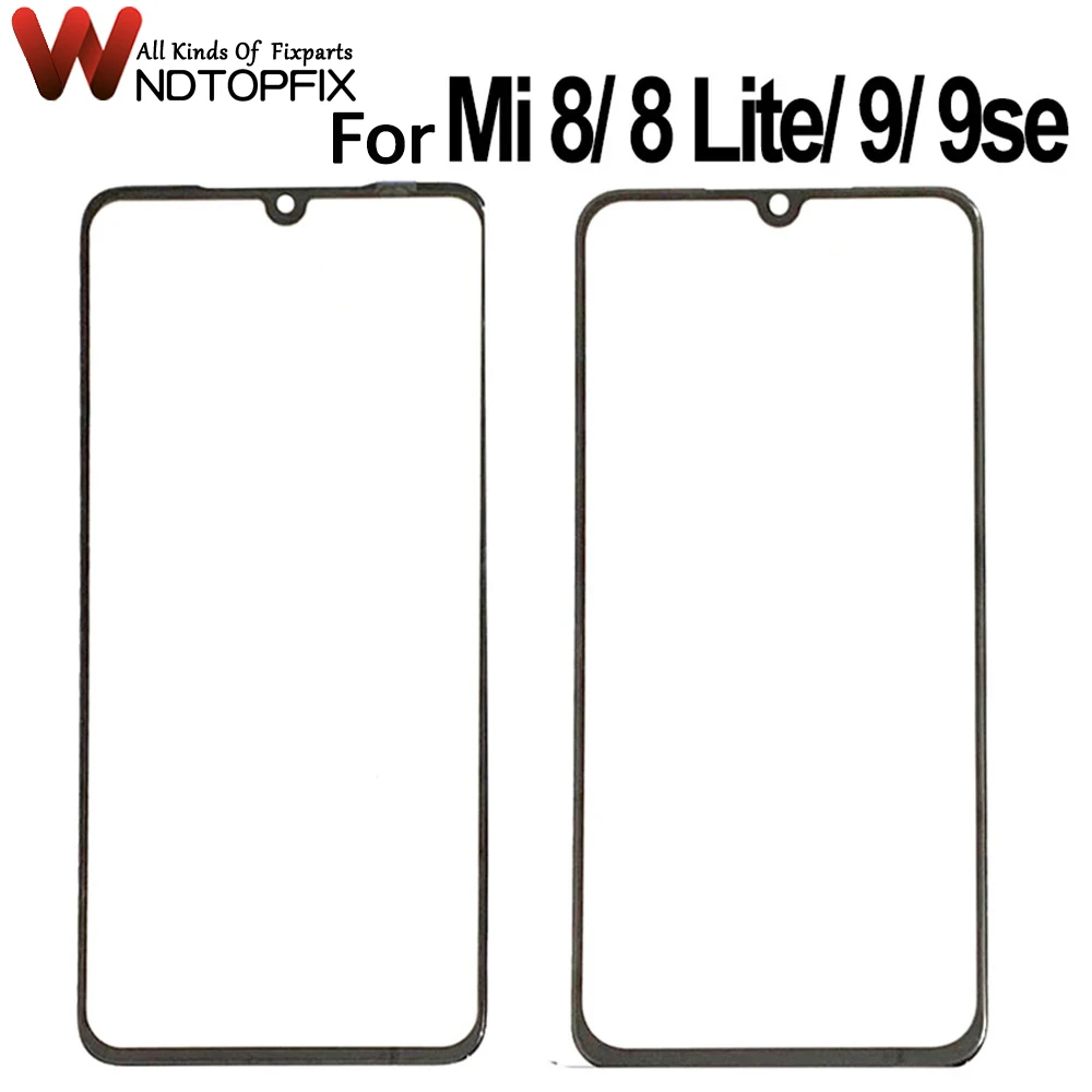 Front Outer Glass Lens Replacement For Xiaomi mi 9 Front Outer Glass Mi 9 Se Panel For Xiaomi Mi 8 Lite