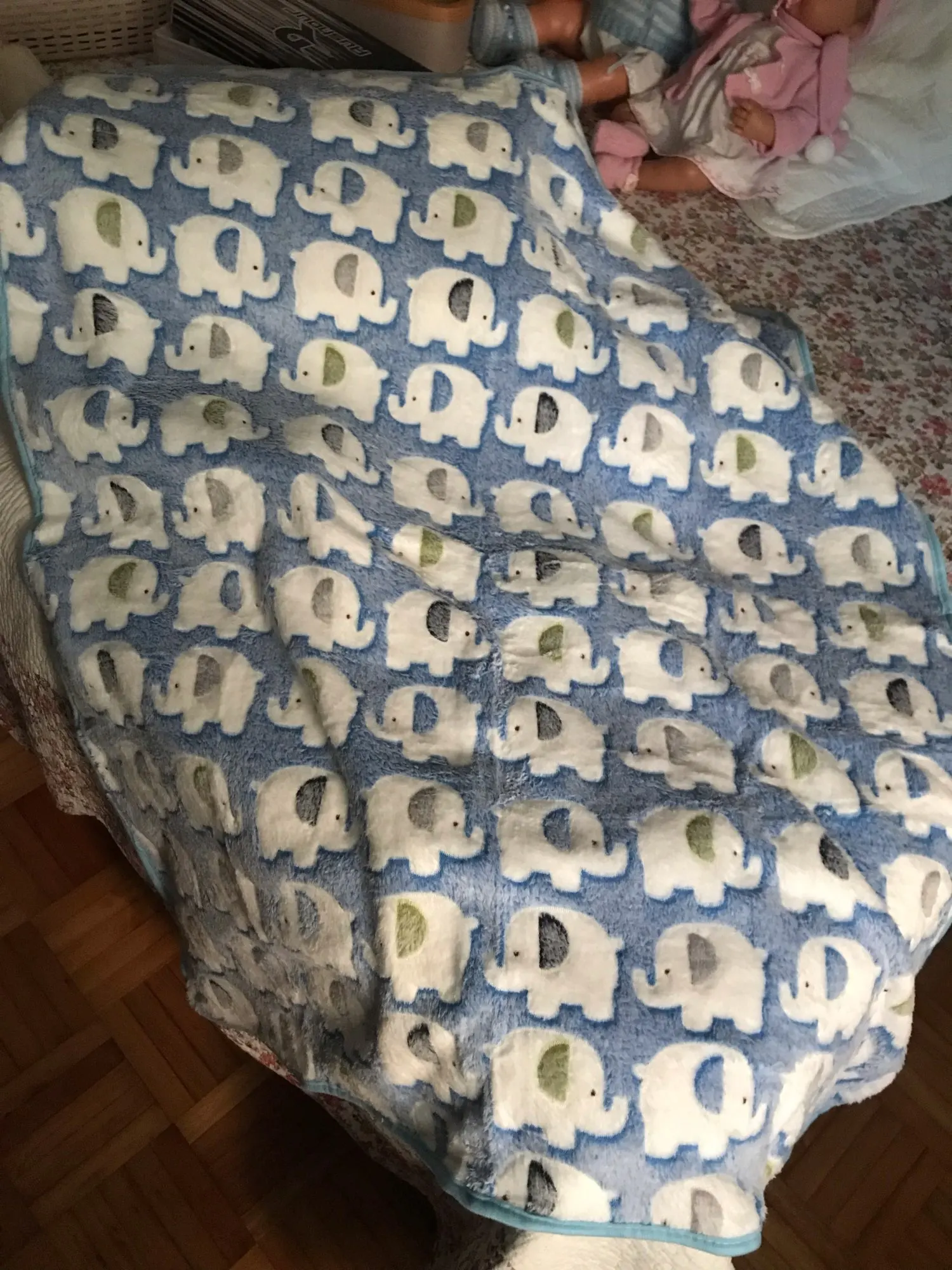 Cartoon Baby Blanket Cute Elephant Baby Products Newborn Elephant Air Conditioning Quilt Coral Velvet Pillow Quilt Dual-Use photo review