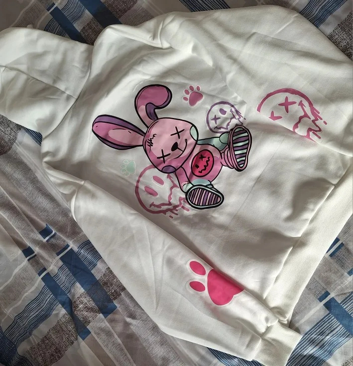 Hip Hop Street Casual Printed Female Hoodies Fashion Hoodie photo review