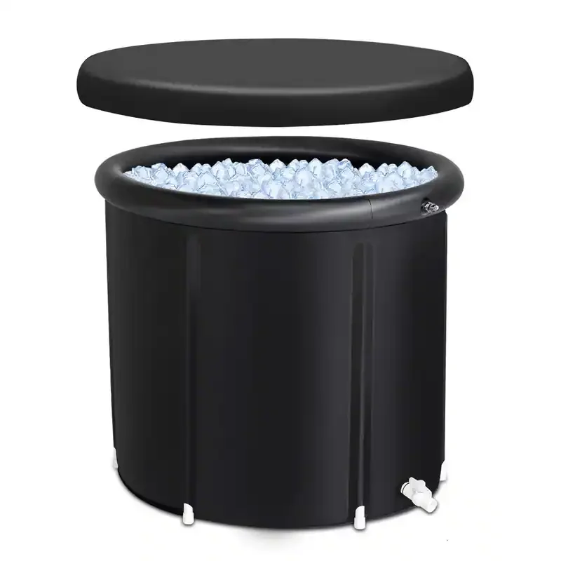 Portable Ice Bath Tub for Athletes and Recovery-Freestanding Cold Water Therapy Spa Soaking Bath for Adults, 400L