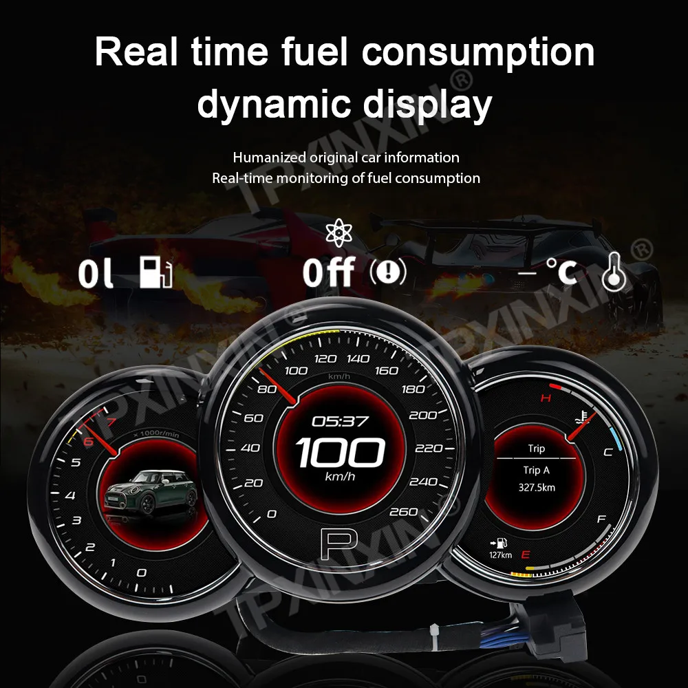 For BMW Mini Cooper 2014 - 2023 LCD Dashboard Digital Instrument Virtual Cockpit Cluster Multifunctional Speedometer Unit