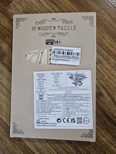 3D Wooden Airship Puzzle Kit for Adults – Mechanical Model Building Set photo review