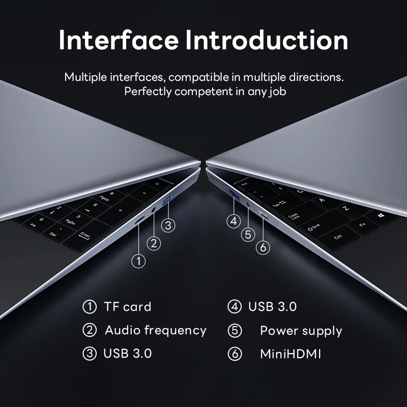 Intel Notebook PC Gamer 15.6" Ultra Slim Laptop Intel Celeron N4000 16GB RAM 1TB 2TB SSD Office Study Computer PC Windows 11 Pro