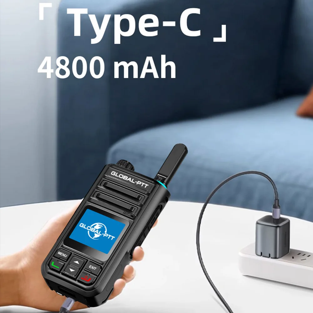 2PCS GLOBAL-PTT G9 POC Two-way radio Mini professional walkie talkie long range portable communication 5000km with yearly SIM