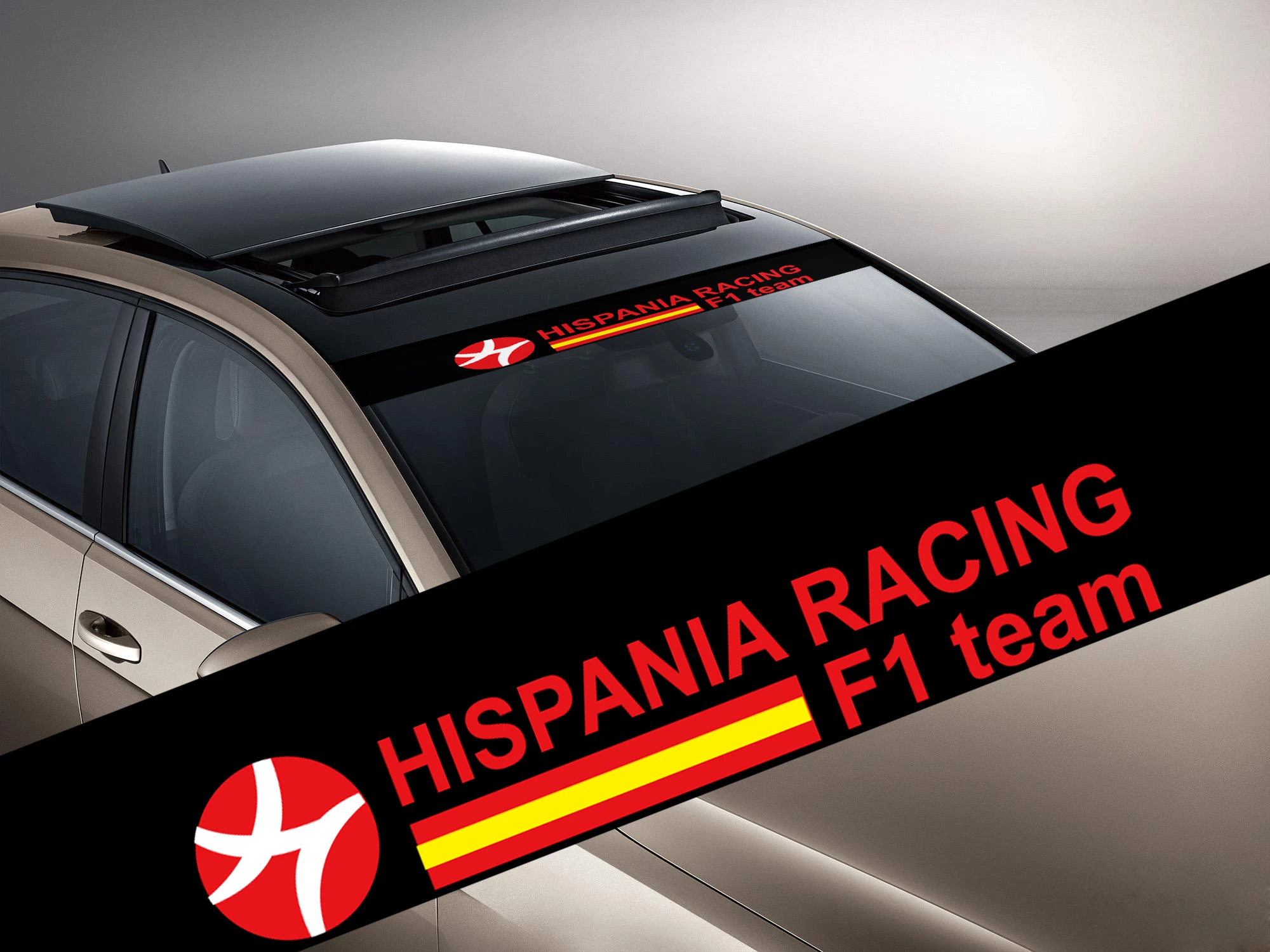 PVC Material Car Exterior Stickers Hispania Racing F1 Team Creative
