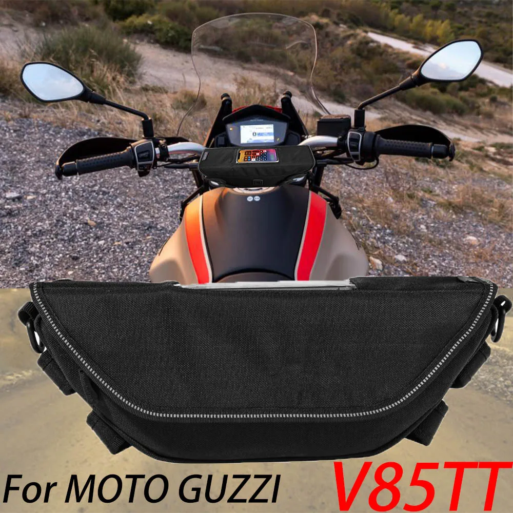 

For Moto Guzzi V85 TT V85TT Motorcycle accessory Waterproof And Dustproof Handlebar Storage Bag navigation bag