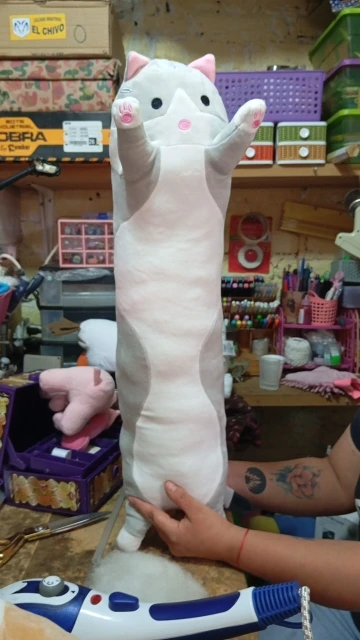 Cloud Kitty Long Snuggle Pillow photo review