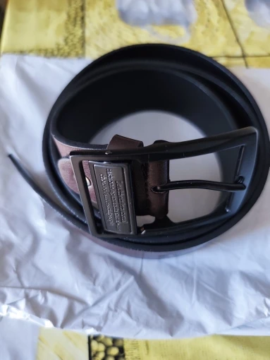 MIDNIGHT SOVEREIGN™ – Black Buckle Genuine Leather Belt photo review