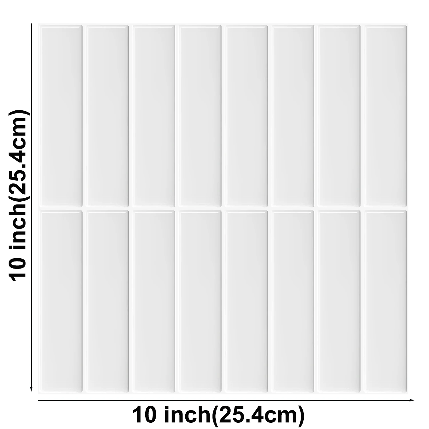 Peel and Stick 3D Waterproof Wall Tiles - Interior Decoration Panels, 10-Sheet Set