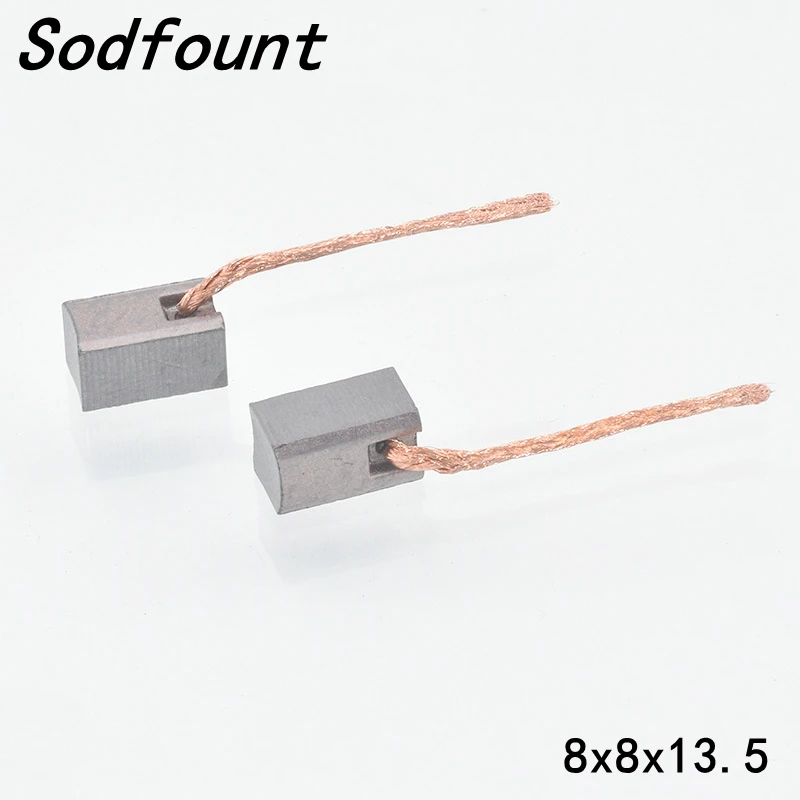 10pcs Car electric heater blower carbon brush 8X8X13.5mm