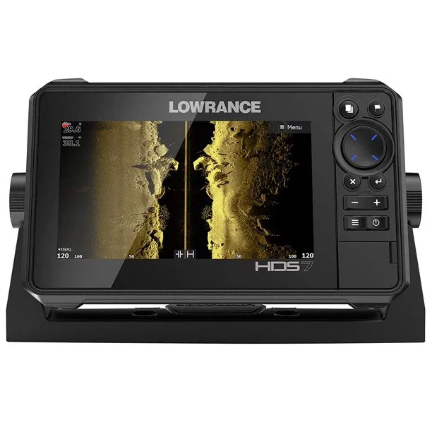 Discounted Lowrance HDS-7 Live Fish Finder with Active Imaging 3-in-1 Transom Mount Transducer C-MAP Pro Chart
