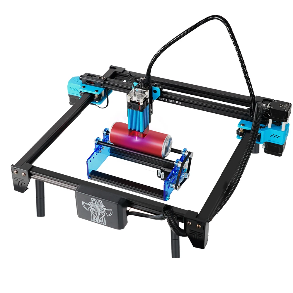 Y-axis Co2 Máquina de Gravação a Laser Rolo Rotativo Módulo de Gravação para Latas de Objeto Cilíndrico Impressora 3d - Imagem 2