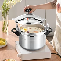 Autocuiseur en aluminium d'une capacité de 3L/7L/9L/11L/15L uniquement pour le pot à pression antidéflagrant sûr au gaz avec couvercle de verrouillage facile 6