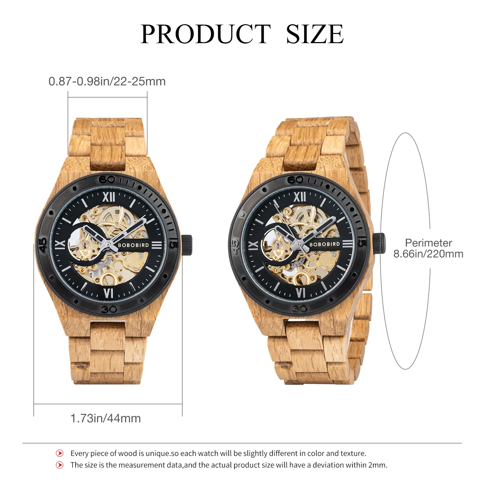BOBO BIRD Luxury Men's Mechanical Wristwatch Wooden Relogio Masculino with Elegant Wooden Box An Ideal Father's Day Gift