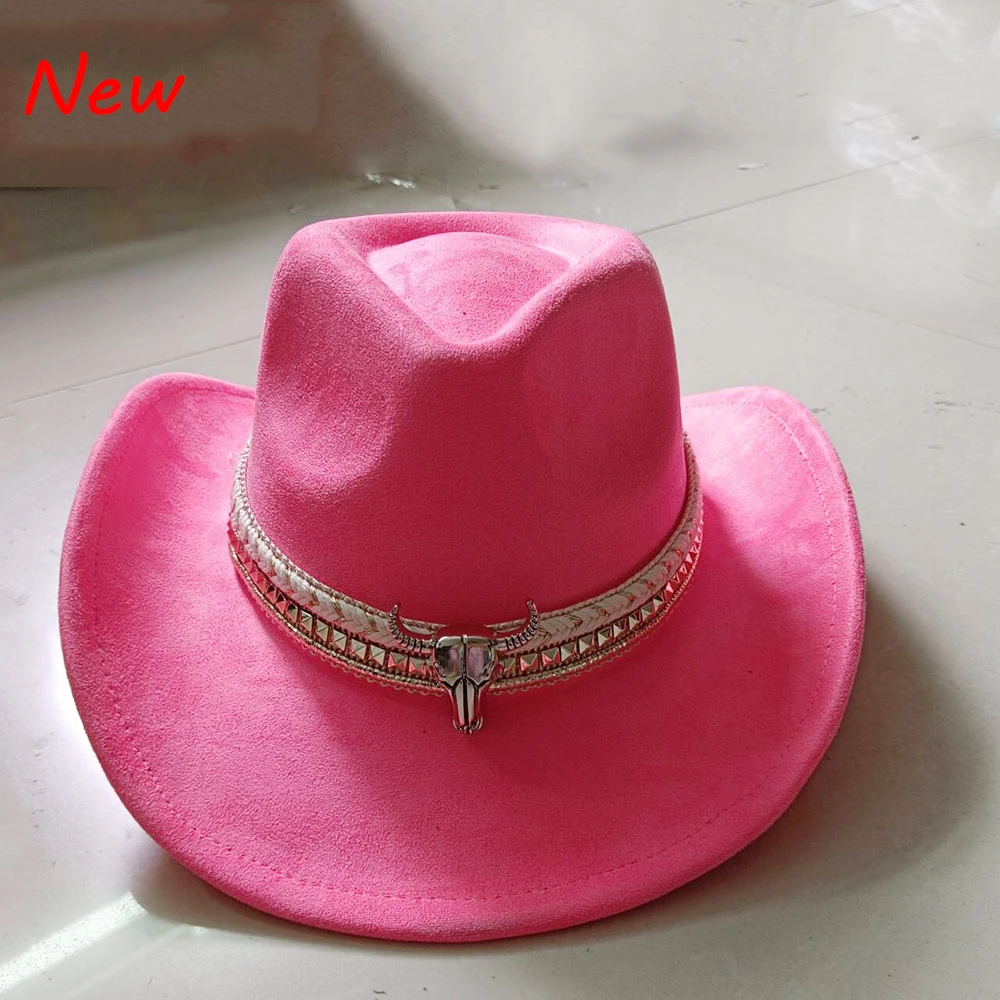Suede big water drop cowboy hat 23 colors small brim top hat unisex suede jazz western cowboy ковбойская шляпа
