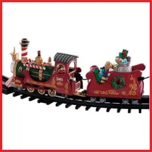  Christmas arrangement railway 'поезд with northern полюса' (Speaker, sound), 113 х67х15 cm, batteries, lemax home decor Christmas arrangement railway train with the North Pole, speaker, sound, the батарйках,74223, lemax 