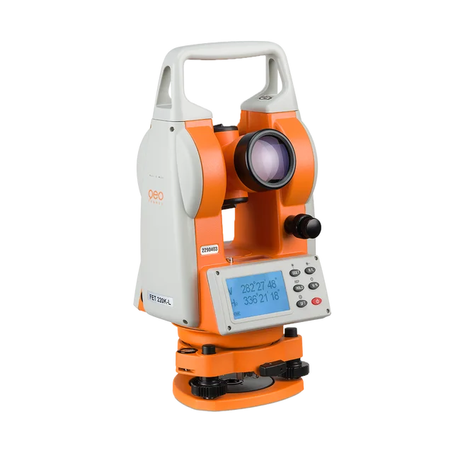 GEO FET220 IP54 Laser plummet Electronic Theodolite With 2 large easy-to-read LCDs