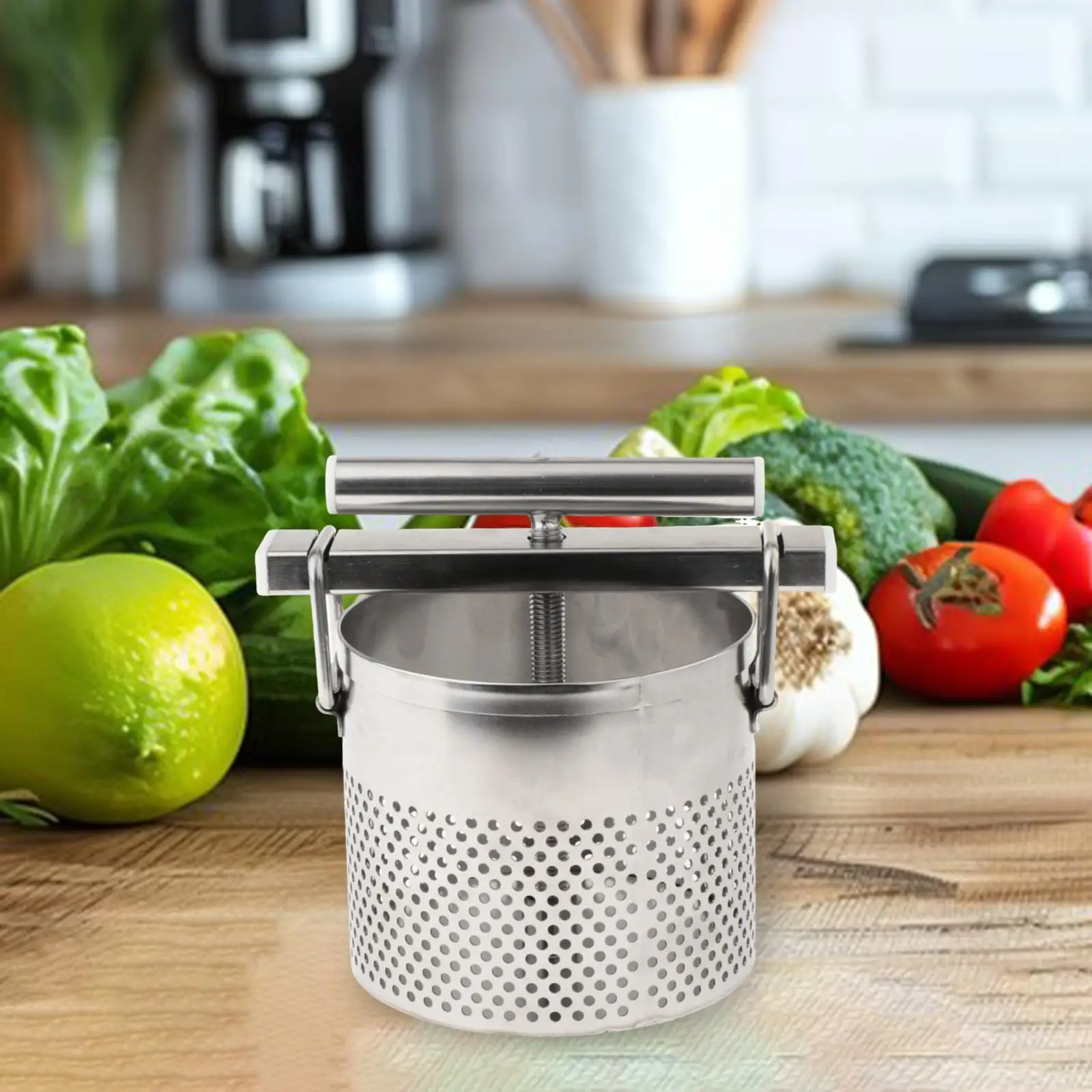 Vegetable Filling Squeezer Kitchen Vegetable Dehydration Tool for Household,Dumpling Filling Squeezer Stainless Steel Press
